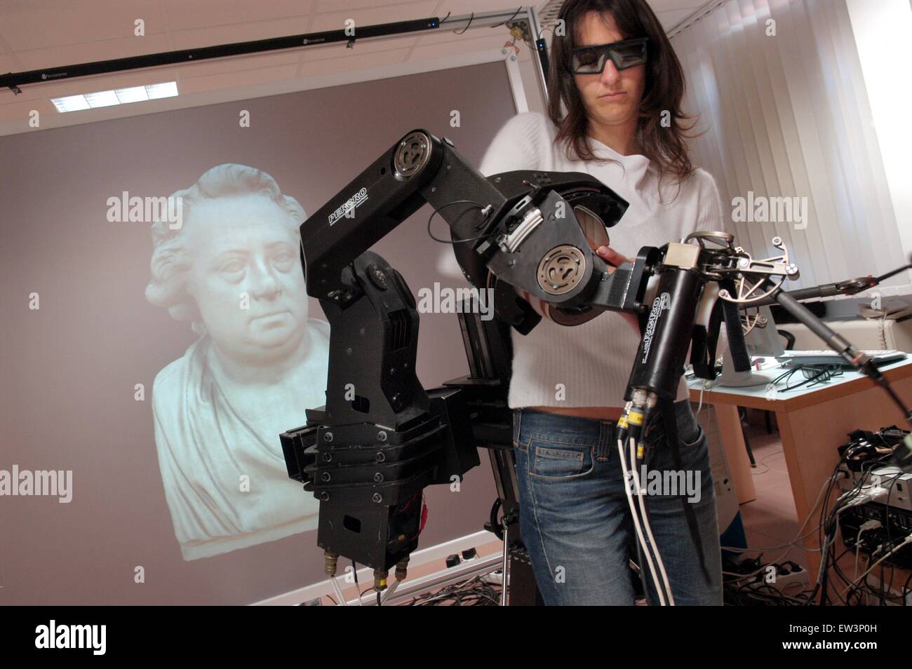 Erweiterte Schule St.Anna von Pisa (Italien), Labor PERCRO Forschung auf der virtuellen Realität Stockfoto