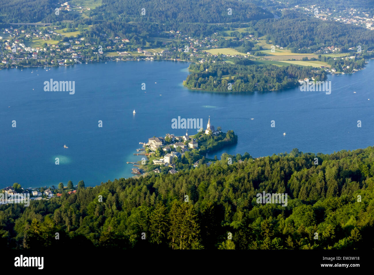 Pyramidenkogel, Wörthersee, Kärnten, Österreich Stockfoto