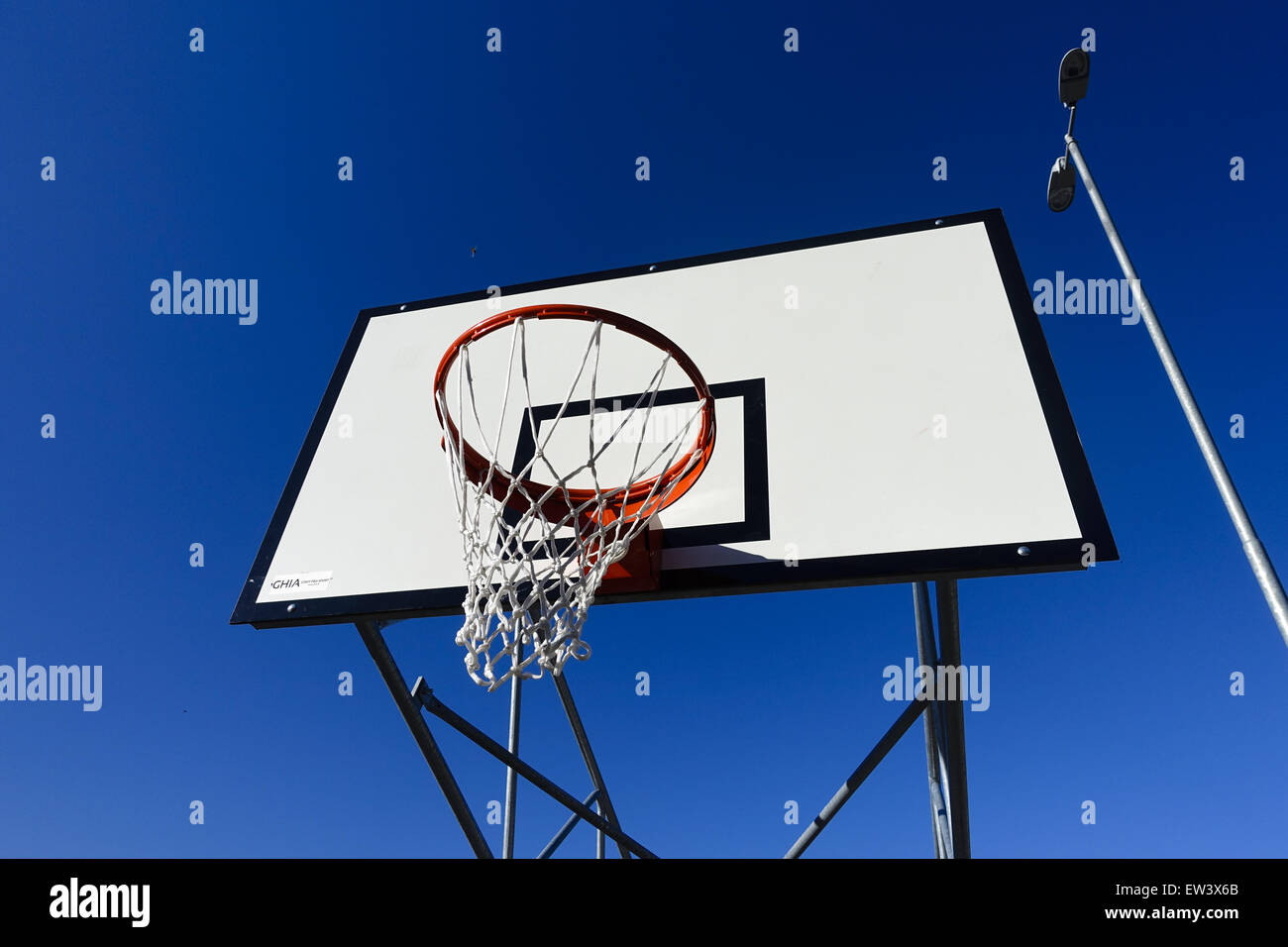 Basketball net, in der Nähe von Rijeka, Kroatien Stockfoto