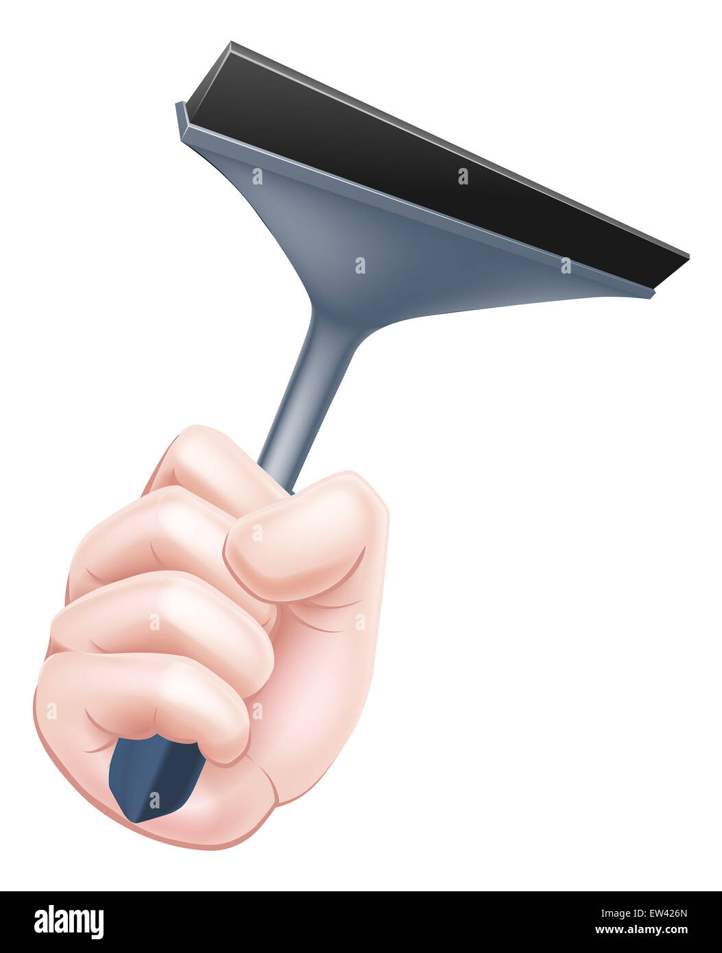 Cartoon illustration man cleaning up Ausgeschnittene Stockfotos und ...