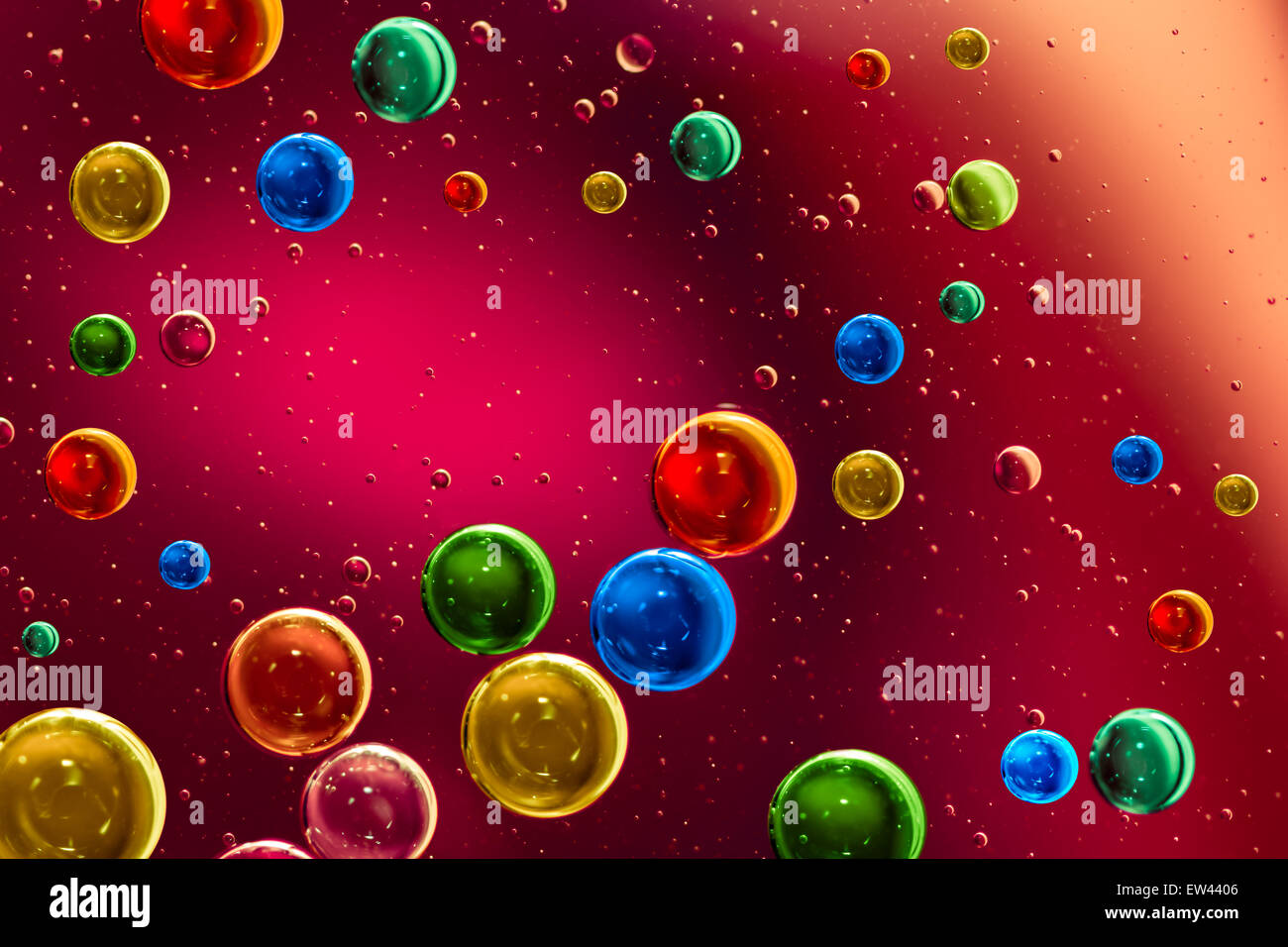 Bunten bubbles Stockfoto