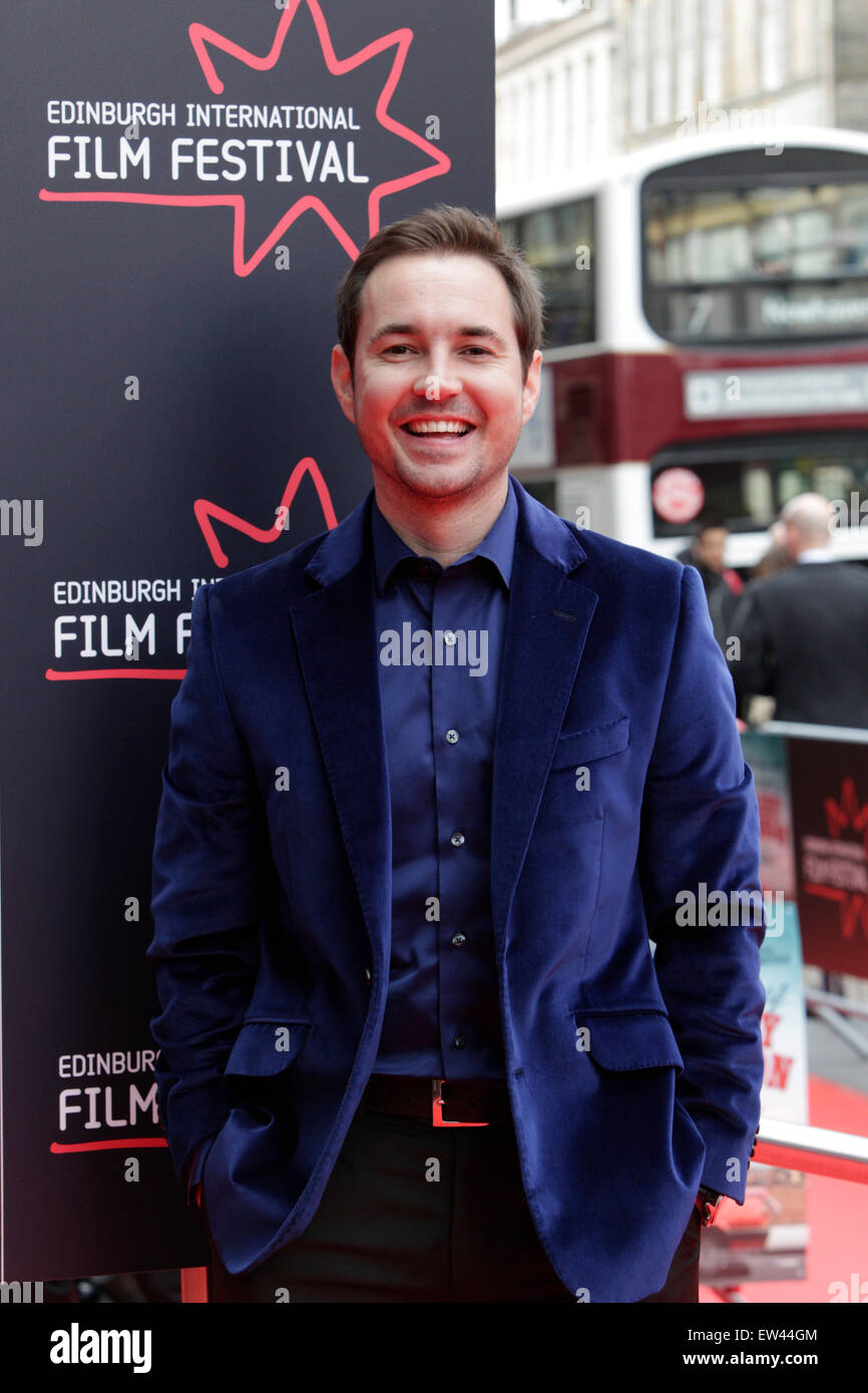 Edinburgh, UK. 17. Juni 2015. Die Besetzung von The Legend of Barney Thomson, unter der Regie von Robert Carlyle, kommen an der Edinburgh International Film Festival Gala Eröffnung World Premiere. Im Bild Martin Compston Credit: Richard Dyson/Alamy Live-Nachrichten Stockfoto