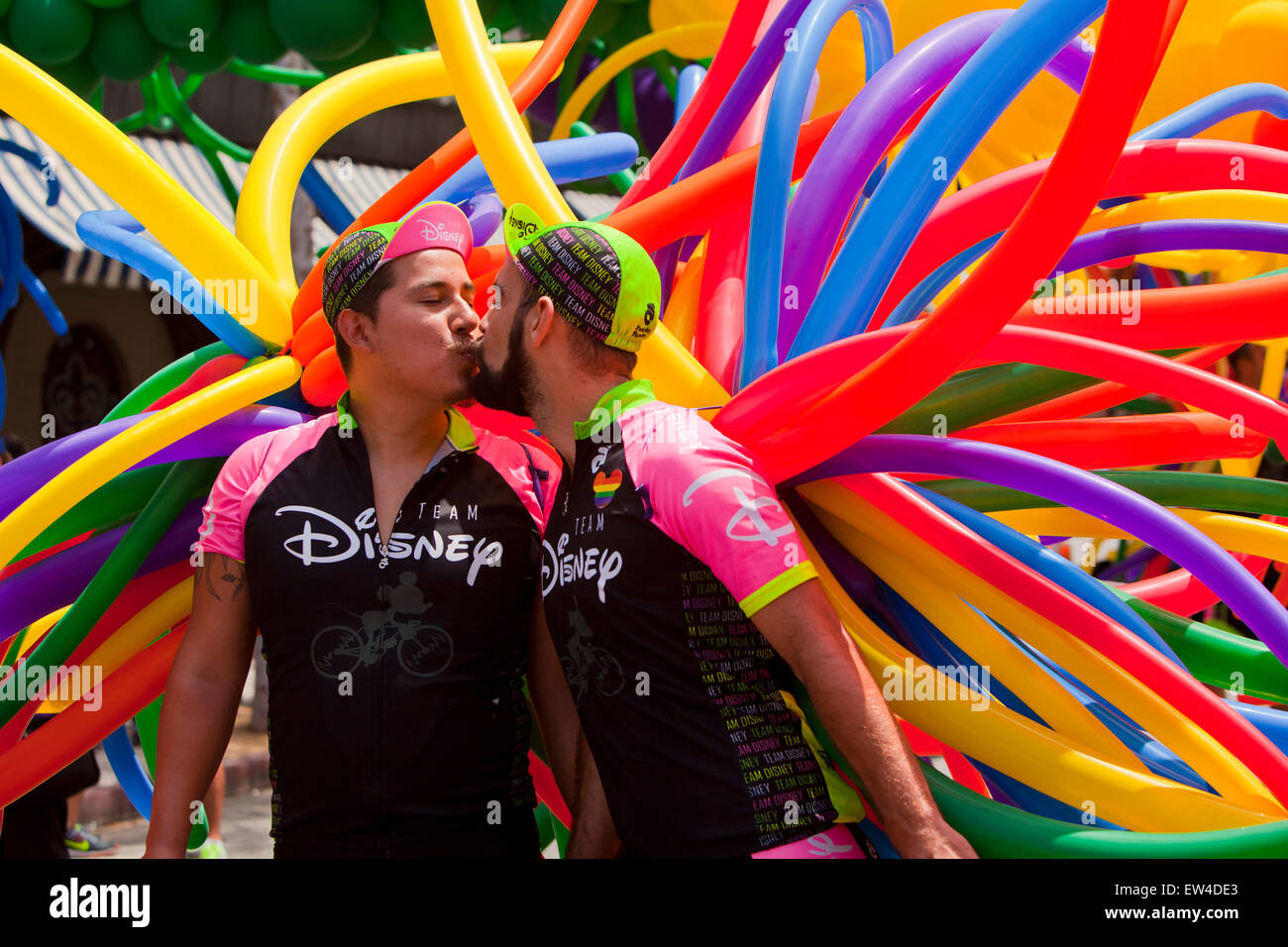 2015 Gay-Pride-Parade, West Hollywood, Kalifornien Stockfoto