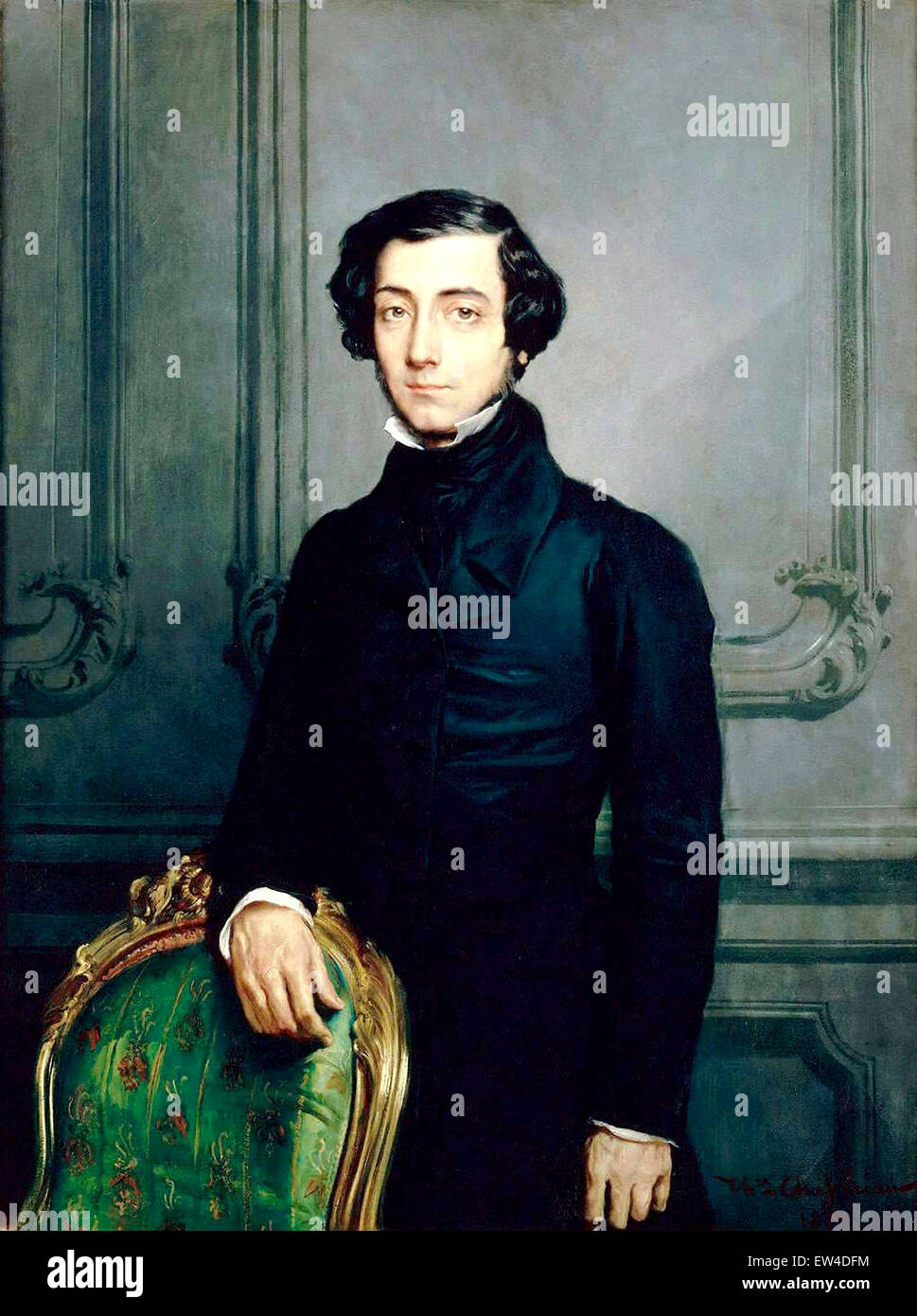 Alexis de Tocqueville. Alexis-Charles-Henri Clérel de Tocqueville, französischer politischer Denker und Historiker Stockfoto