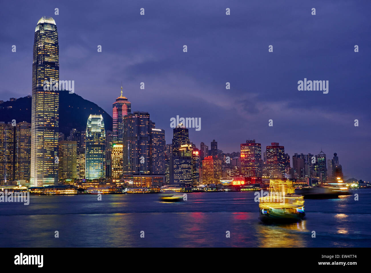 China, Hongkong, Central von Kowloon Stockfoto