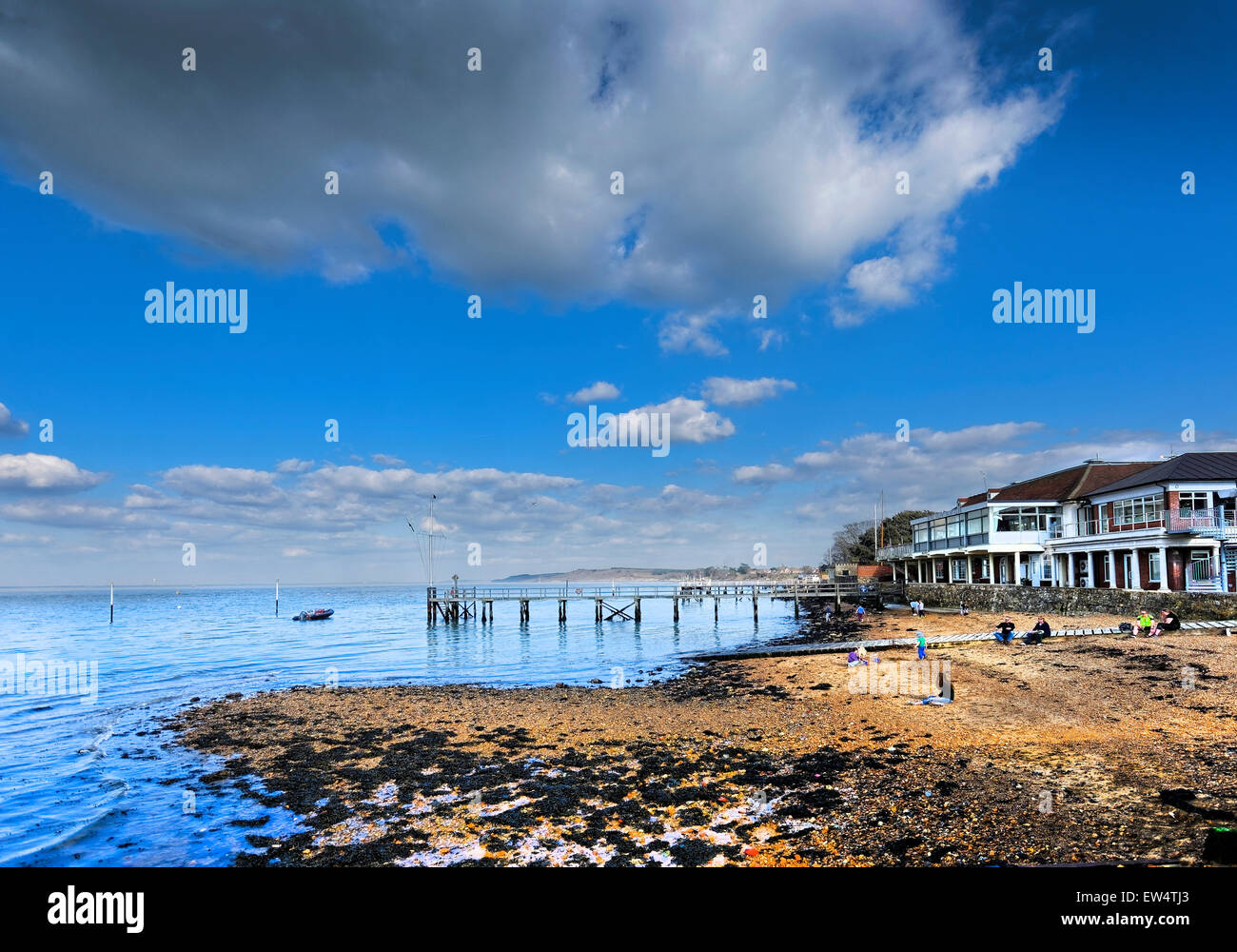 Yarmouth Pier wurde 1876 eröffnet. Es bekam Grade 2 aufgeführten Status im Jahr 1975. Ursprünglich ist 685 ft (207,5 m) lang, es jetzt 609 ft Stockfoto