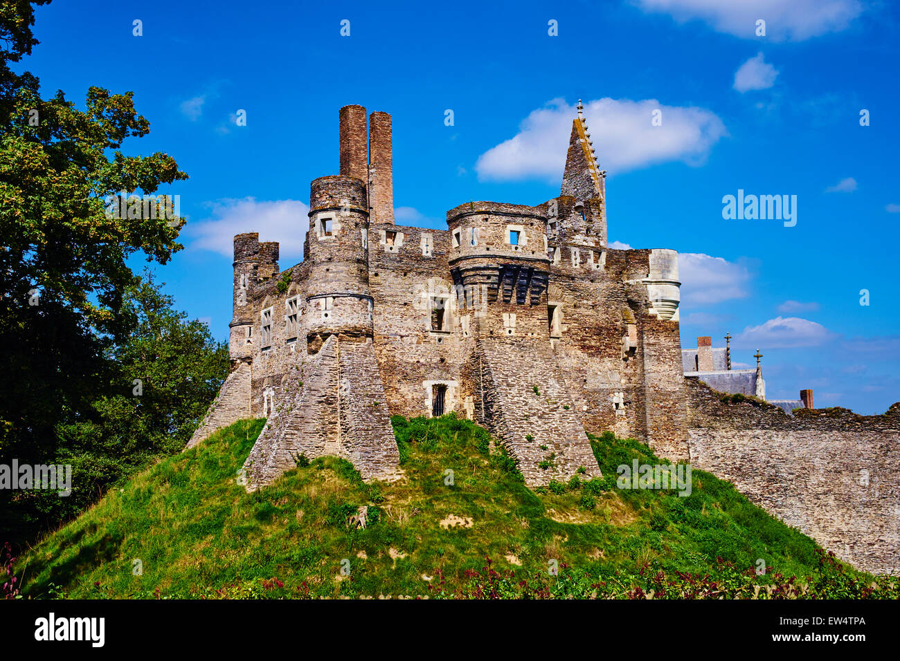 Frankreich, Maine et Loire, Le Plessis Mace Schloss Stockfoto