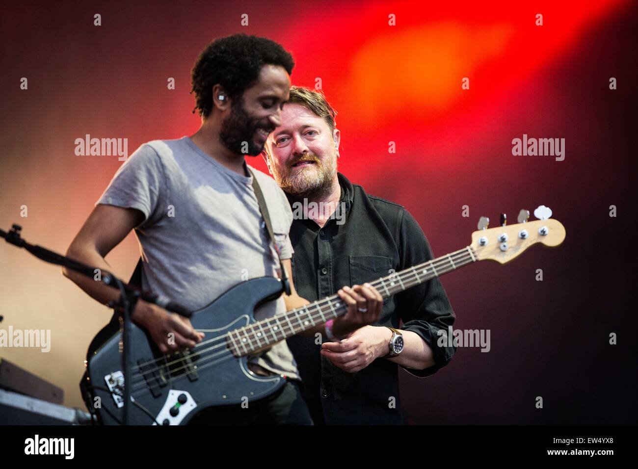 Ellenbogen Höchstleistungen live Pinkpop Festival 2015 in Landgraaf Niederlande © Roberto Finizio/Alamy Live News Stockfoto