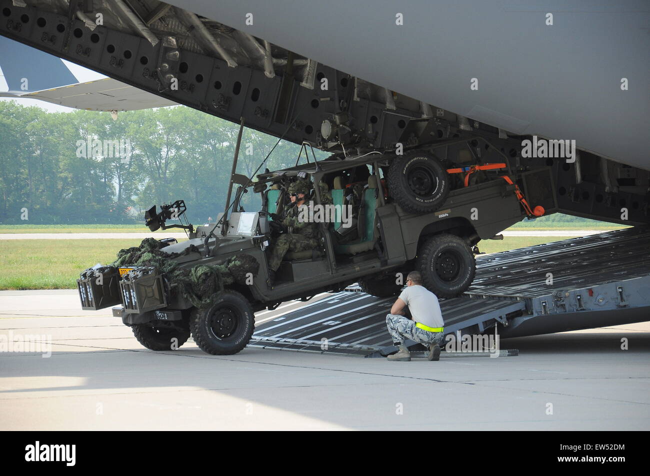 Edle Sprung 2015 NATO ARRC (Allied Rapid Reaktion Corps) Ausbildung Stockfoto