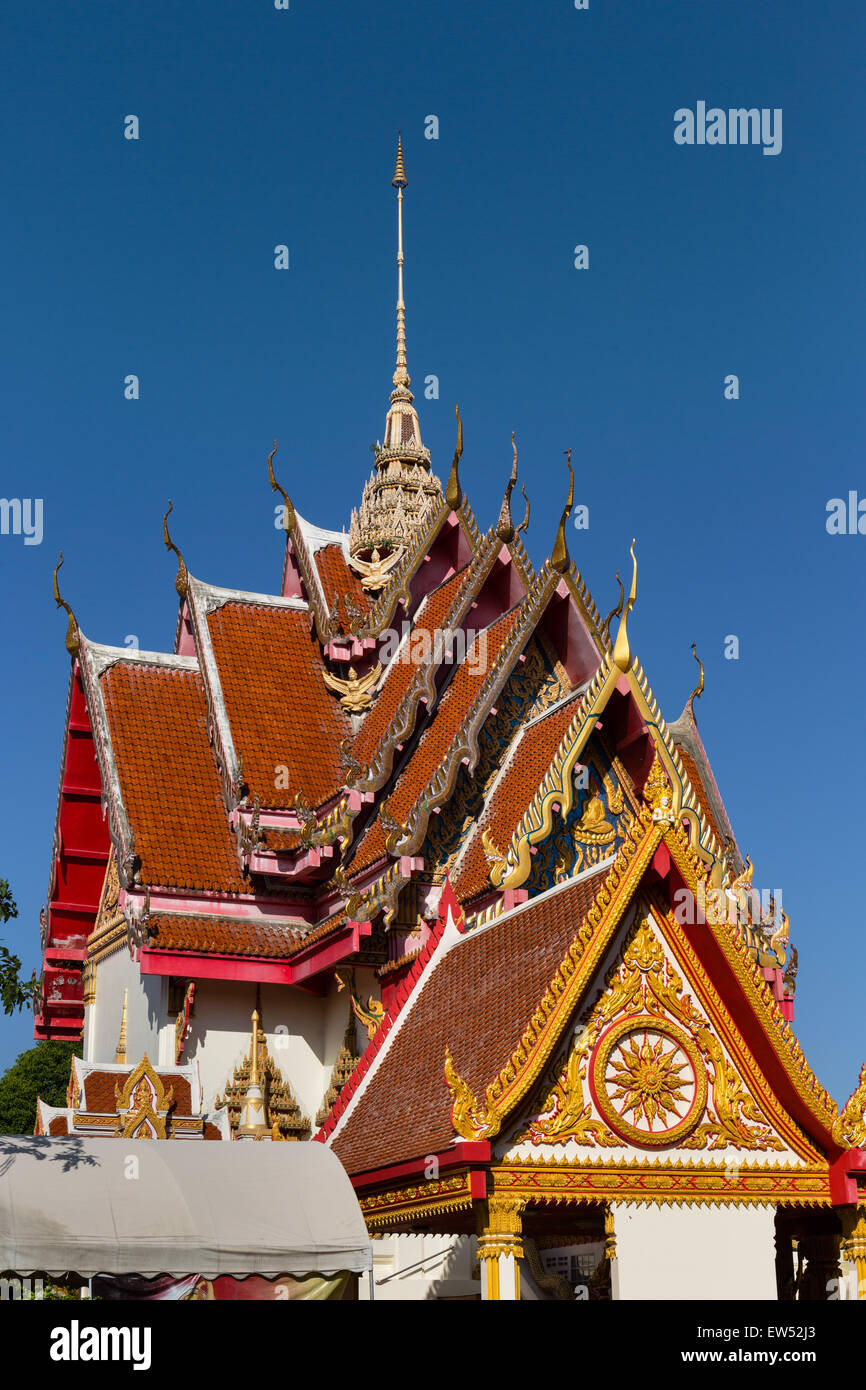 Tempel, hinter dem Wat Burapharam, Surin, Surin Provinz, Isan, Isaan, Thailand Stockfoto