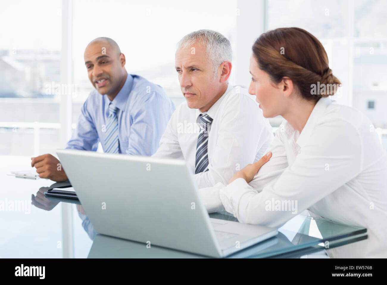 Business-Team während der Sitzung Stockfoto