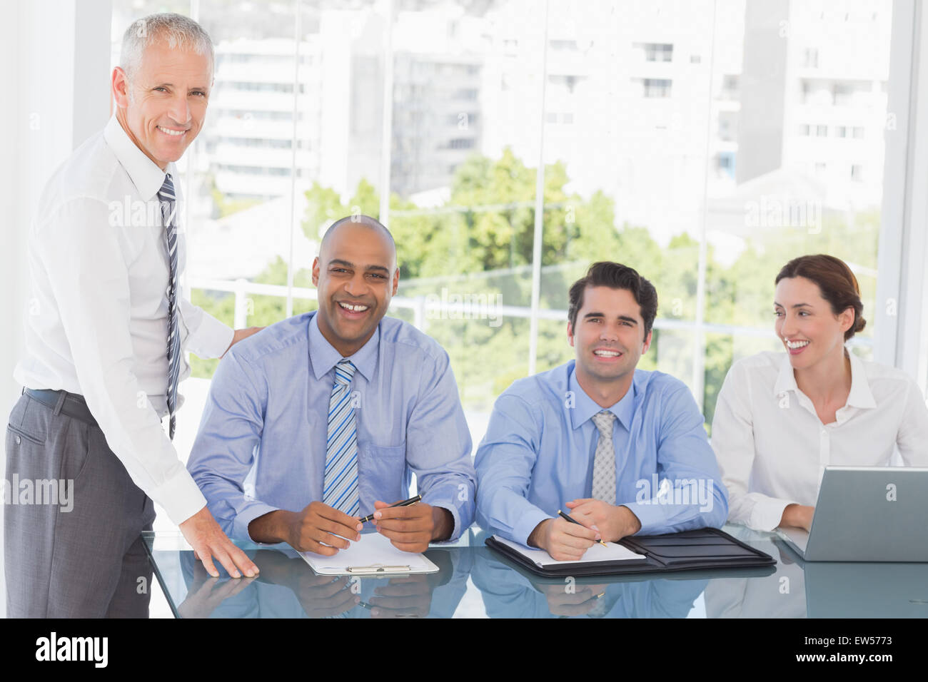 Business-Team während der Sitzung Stockfoto