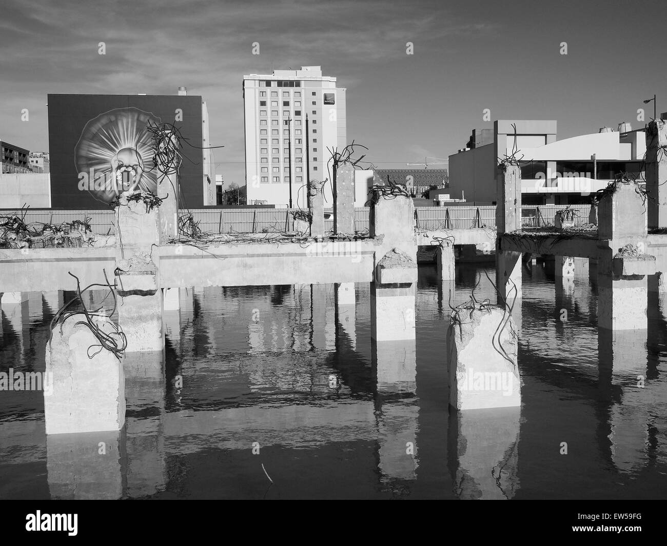 Christchurch Neuseeland Erdbeben Abriss Stockfoto