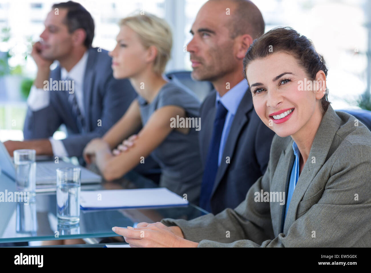 Business-Team mit einem Treffen Stockfoto
