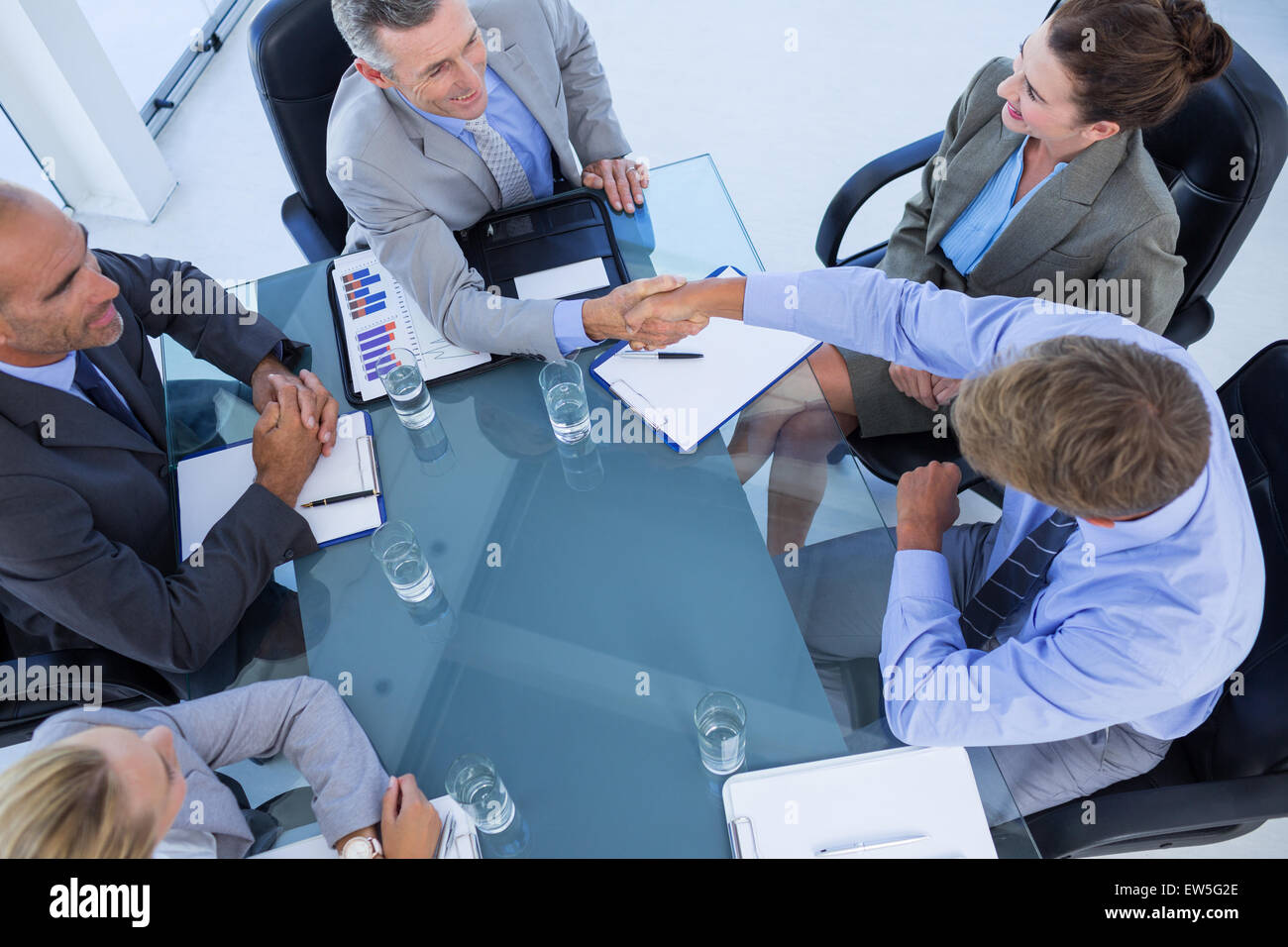 Business-Team während der Sitzung Stockfoto