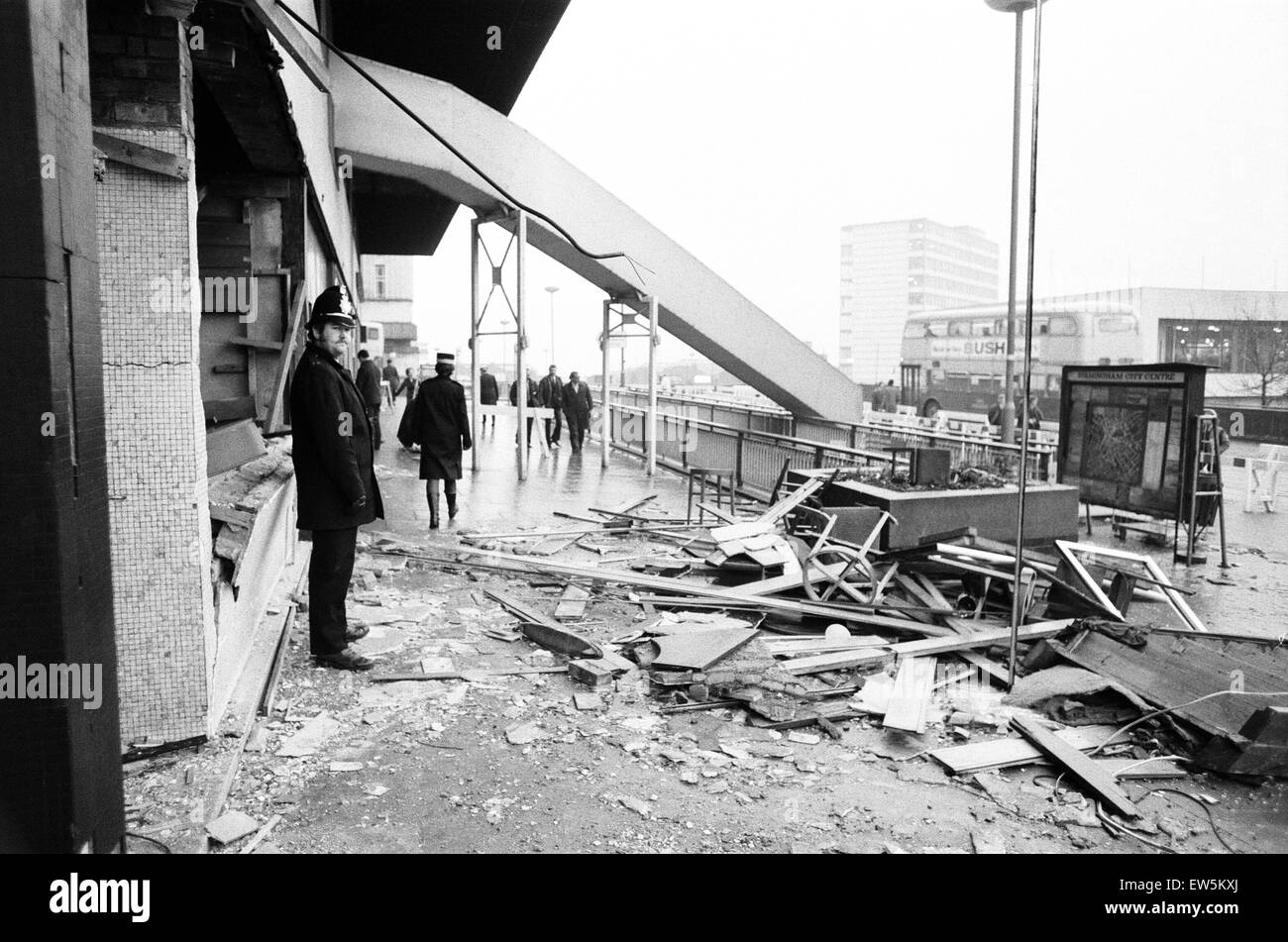 Die Bombenangriffe auf Birmingham Pub fand am Donnerstag, 21. November 1974 und der Provisional IRA zugeschrieben wurden. Die Geräte wurden in zwei zentralen Birmingham Kneipen: Mulberry Bush am Fuße der Rotunde und der Taverne in der Stadt, einen Keller Stockfoto