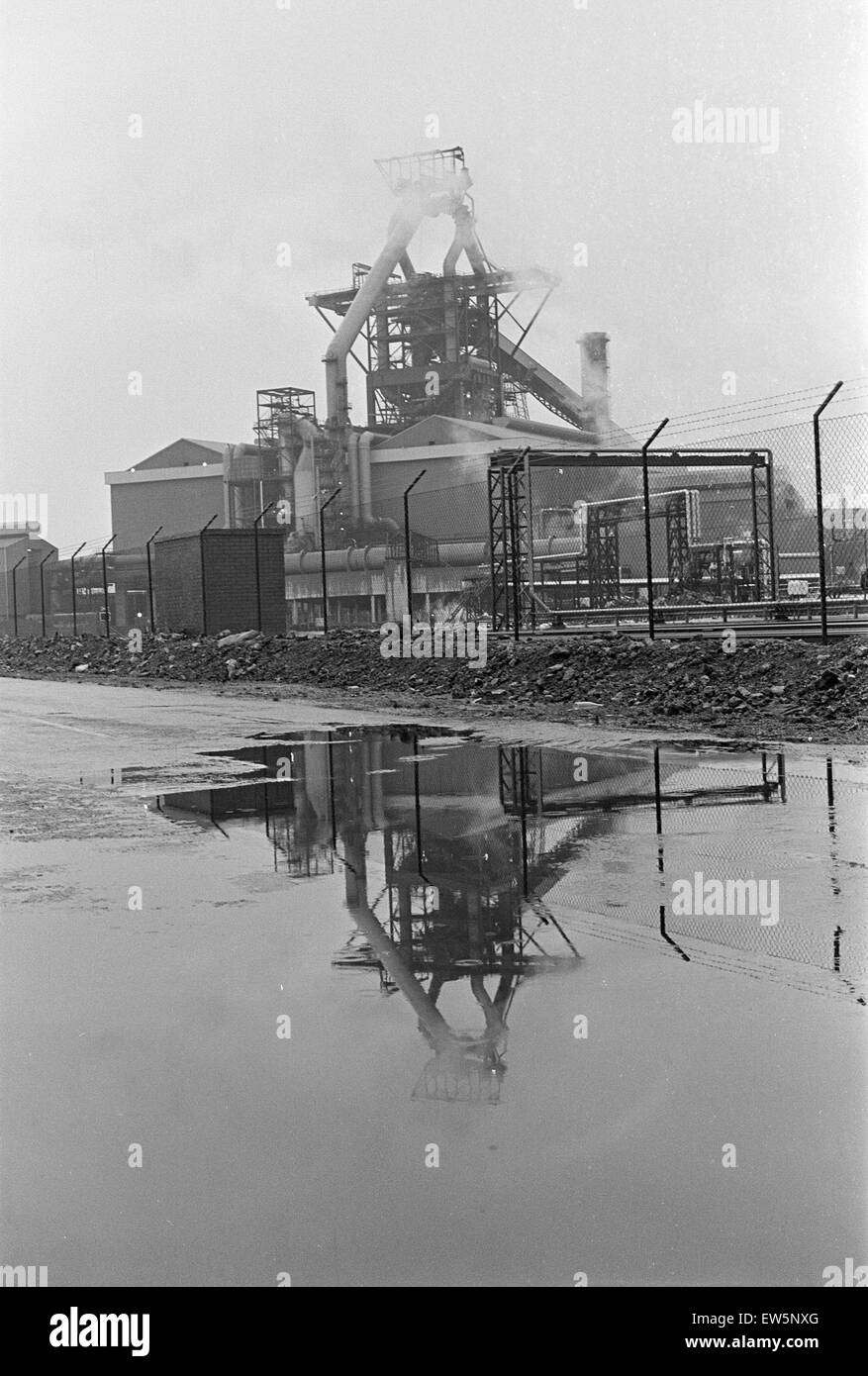 1980 Stahl Streik, Shutdown, British Steel Corporation, North Yorkshire, Donnerstag, 3. Januar 1980. Stockfoto