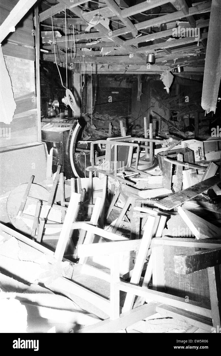 Die Bombenangriffe auf Birmingham Pub fand am Donnerstag, 21. November 1974 und der Provisional IRA zugeschrieben wurden. Die Geräte wurden in zwei zentralen Birmingham Kneipen: Mulberry Bush am Fuße der Rotunde und der Taverne in der Stadt, einen Keller Stockfoto