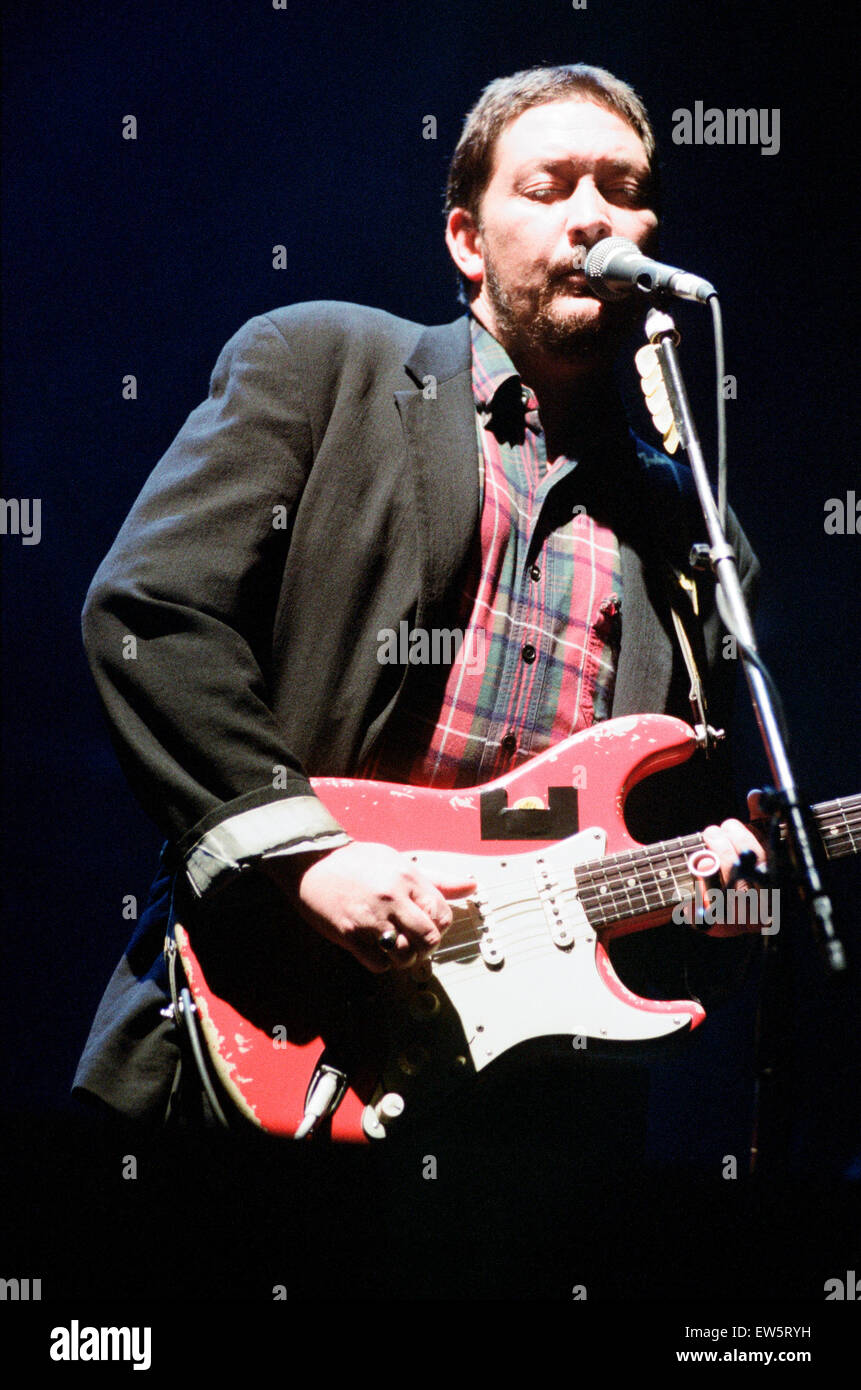 Chris Rea im Konzert in Birmingham NEC. 9. Dezember 1991. Stockfoto