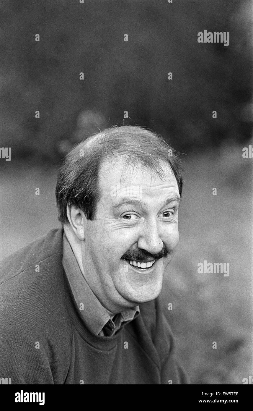 Schauspieler Gordon Kaye in Huddersfield. 4. November 1985. Stockfoto