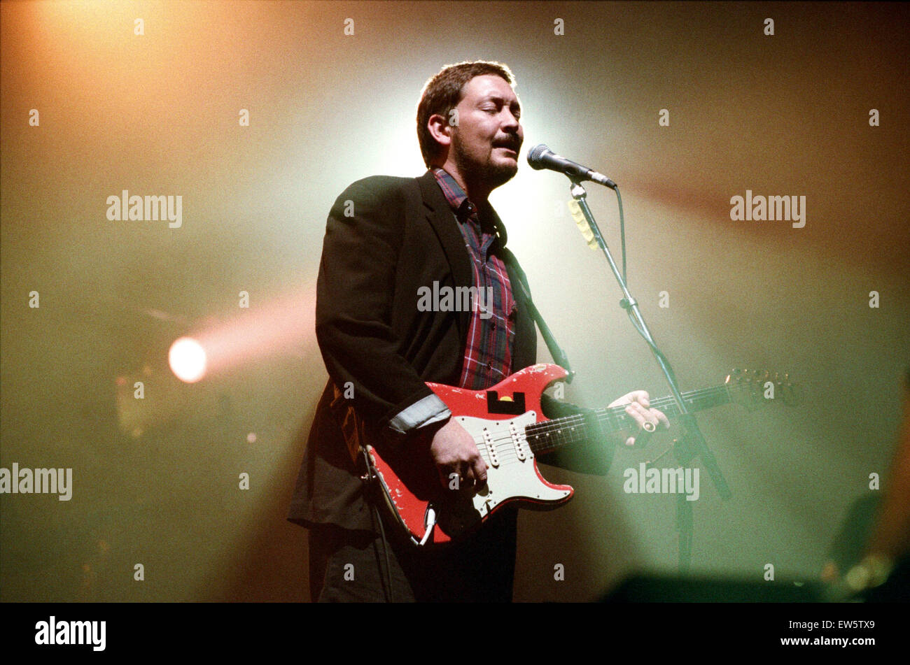 Chris Rea im Konzert in Birmingham NEC. 9. Dezember 1991. Stockfoto
