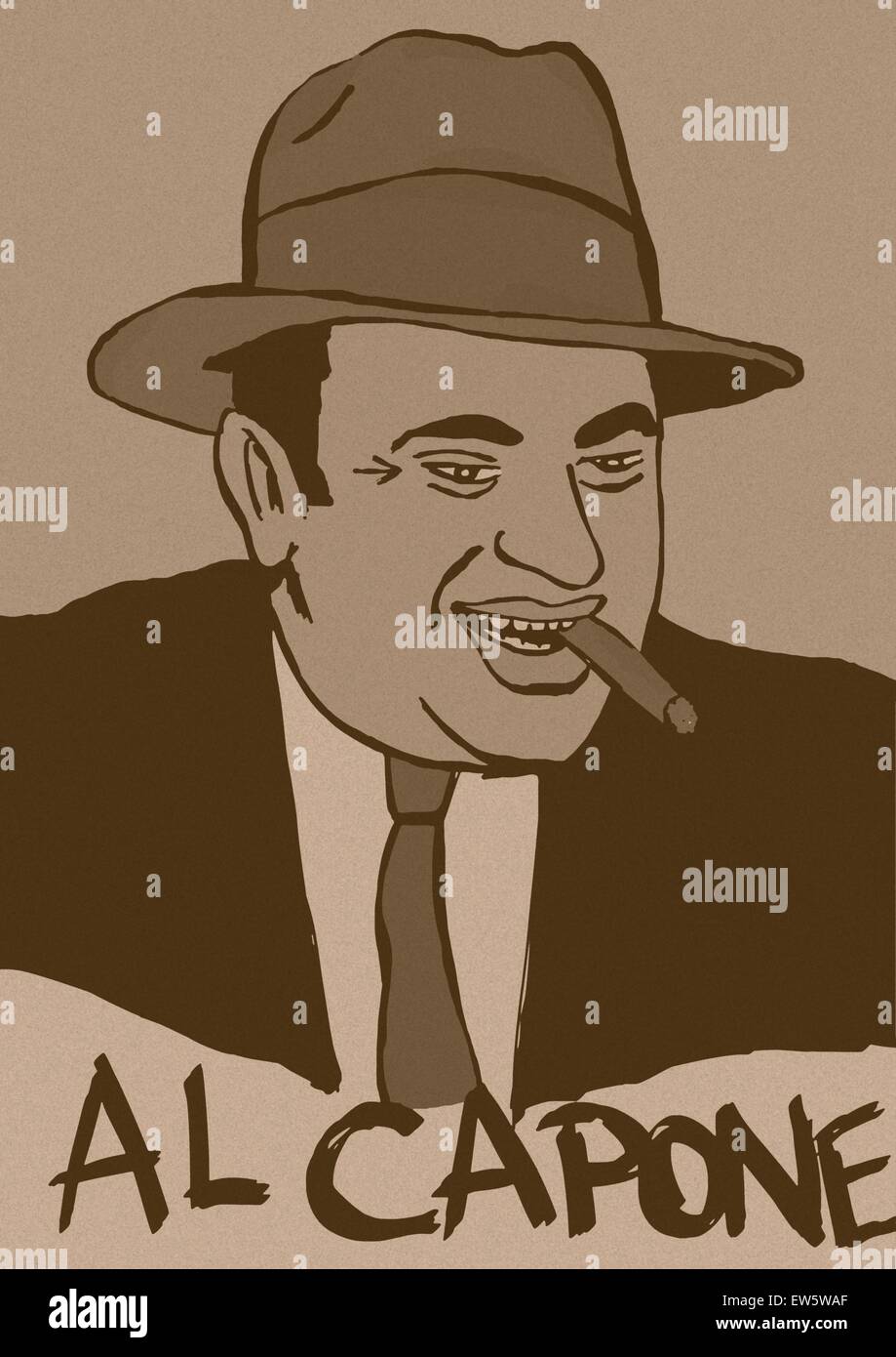 Al Capone vintage Stockfoto