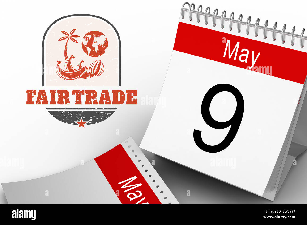 Zusammengesetztes Bild von Fair-Trade-Grafik Stockfoto
