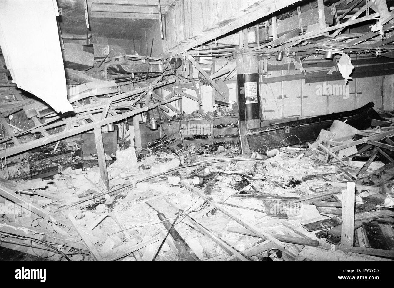 Die Bombenangriffe auf Birmingham Pub fand am Donnerstag, 21. November 1974 und der Provisional IRA zugeschrieben wurden. Die Geräte wurden in zwei zentralen Birmingham Kneipen: Mulberry Bush am Fuße der Rotunde und der Taverne in der Stadt, einen Keller Stockfoto