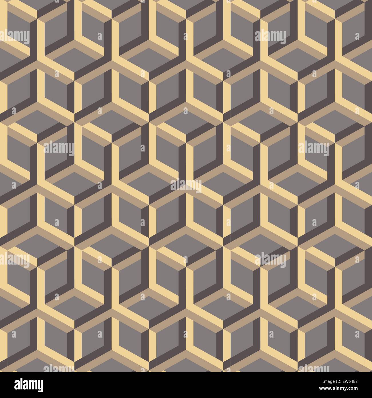 3D abstrakte geometrische nahtlose Hintergrund. Vektor-Illustration. Einsetzbar für Wallpaper, Hintergrund der Web-Seite, Buch-Cover. Stock Vektor