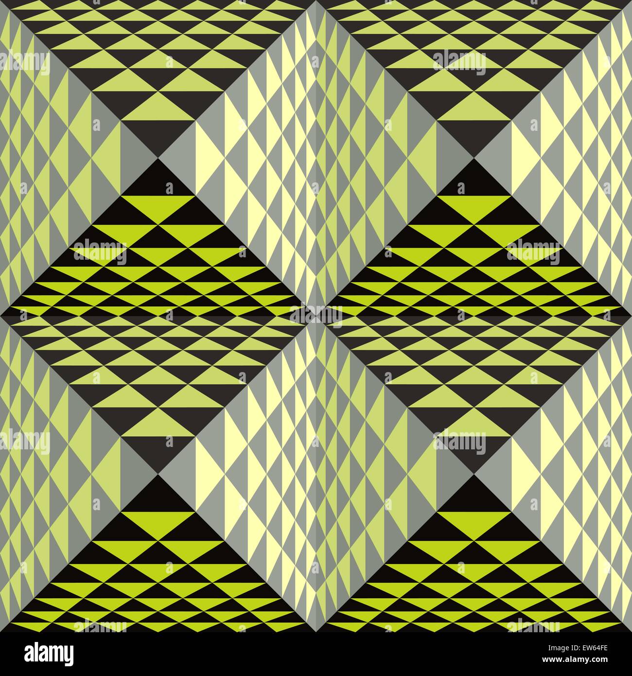 Abstrakten geometrischen Hintergrund mit Pyramiden. Nahtlose Muster.  Vektor-Illustration. Stock Vektor