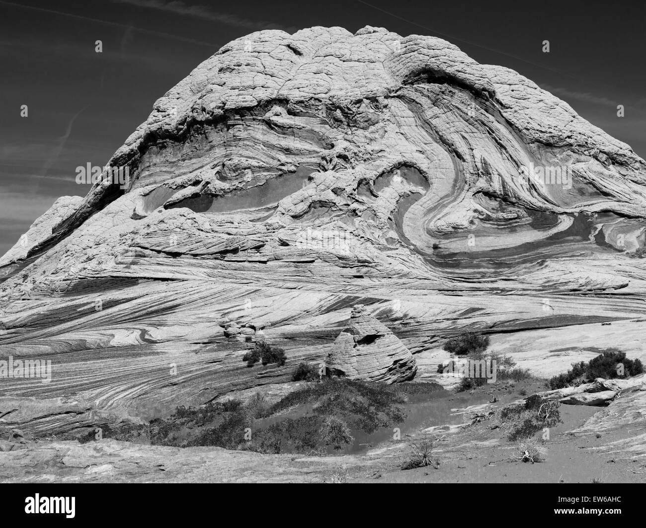 Szene aus dem White Pocket geologischen Vermillion Cliffs National Monument, Arizona. Stockfoto