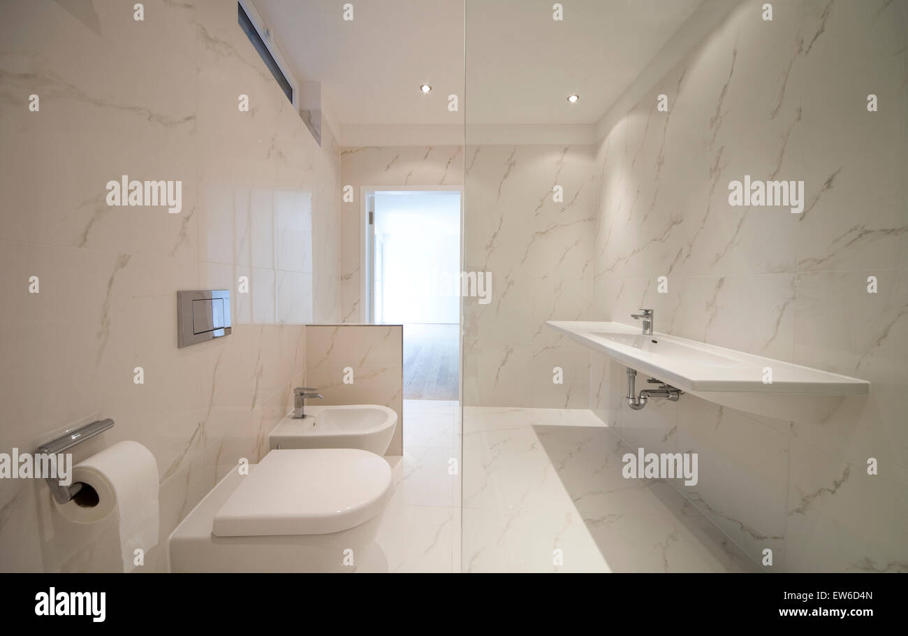 moderne Design-Badezimmer Stockfoto