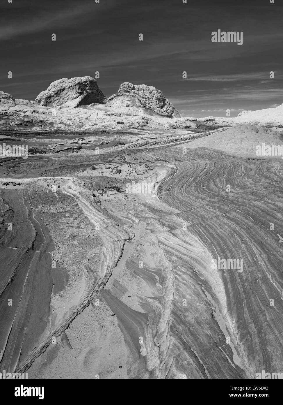 Szene aus dem White Pocket geologischen Vermillion Cliffs National Monument, Arizona. Stockfoto