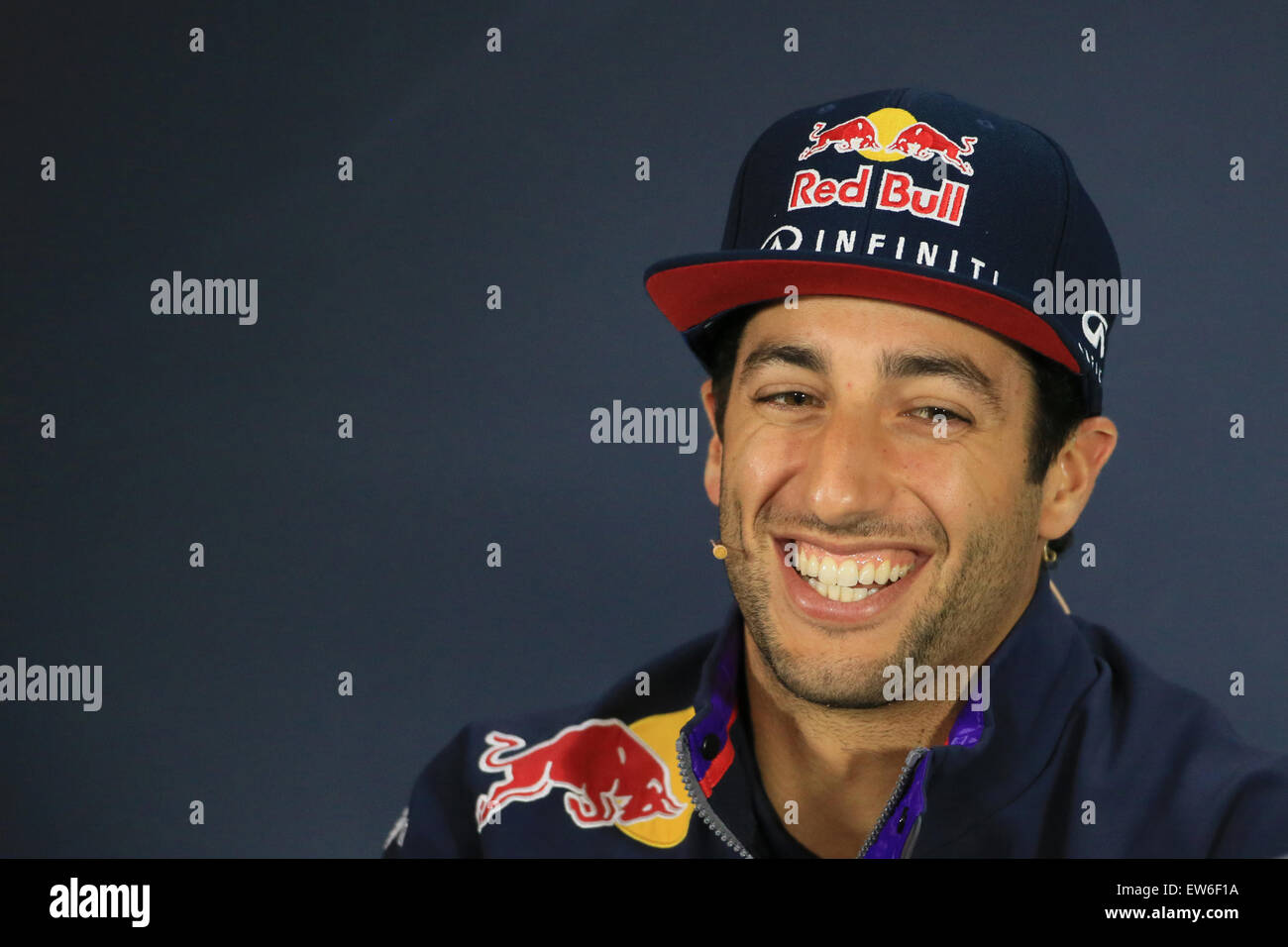 18.06.2015. Red Bull Ring, Spielberg, Österreich. Formel 1 Grand Prix von Österreich.  Infiniti Red Bull Racing Fahrer Daniel Ricciardo Stockfoto