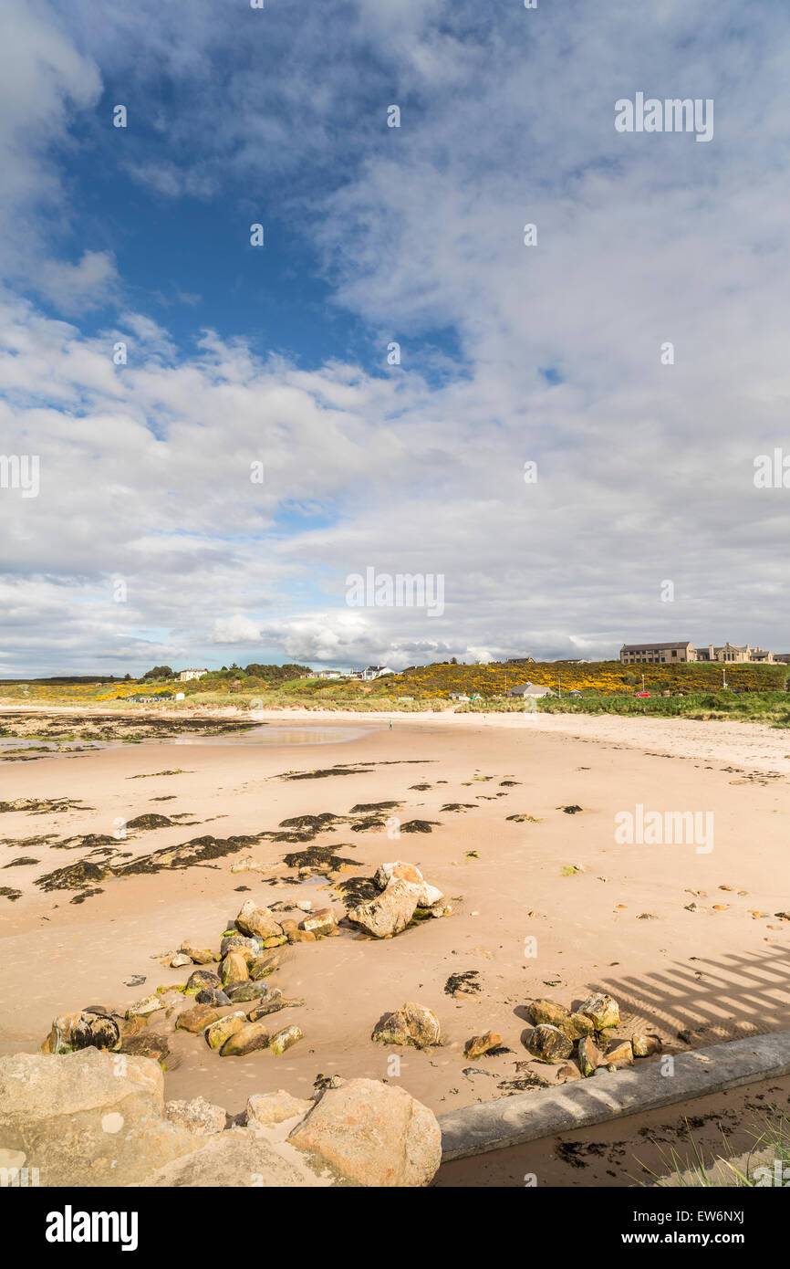 Hopeman Strand auf den Moray Firth in Schottland. Stockfoto