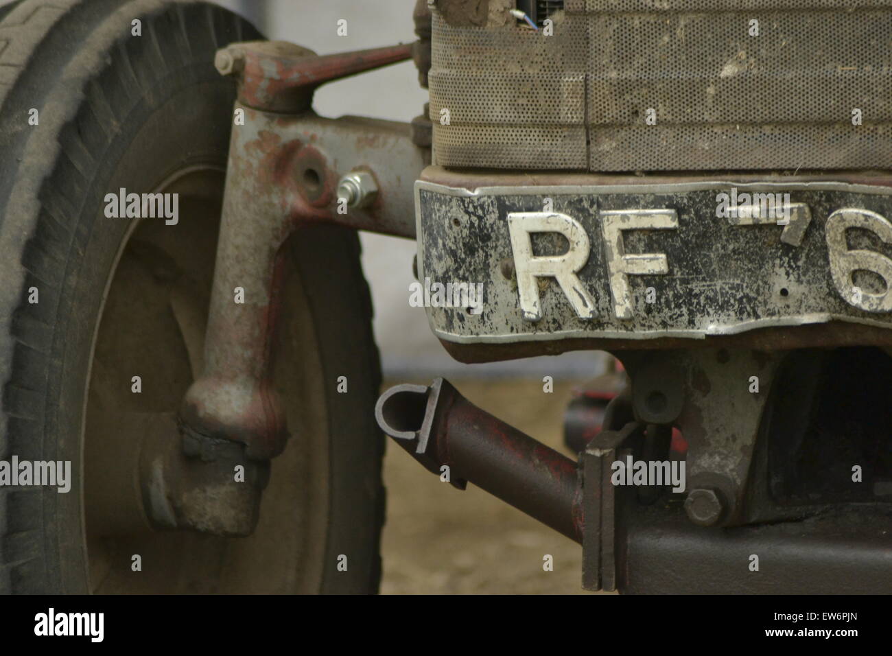 Oldtimer Traktor Stockfoto