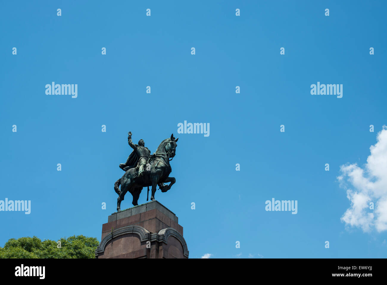 Statue von Brigadier General Carlos de Alvear, Buenos Aires Stockfoto