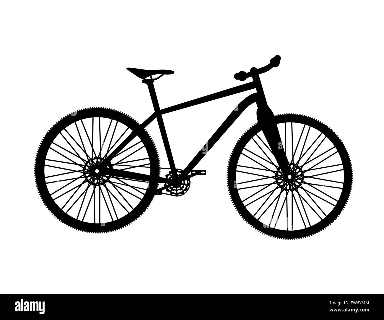 Fahrrad-Silhouette. Vektor Illustrator Stock Vektor