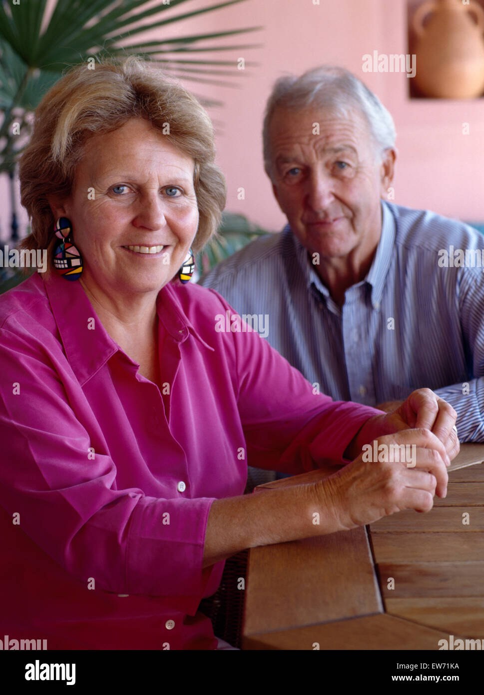 Porträt eines älteren Paares für nur zur redaktionellen Nutzung Stockfoto