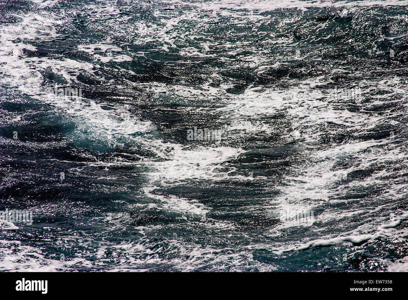 Zuge der Kreuzfahrtschiff vor der südlichen Küste von Chile Stockfoto