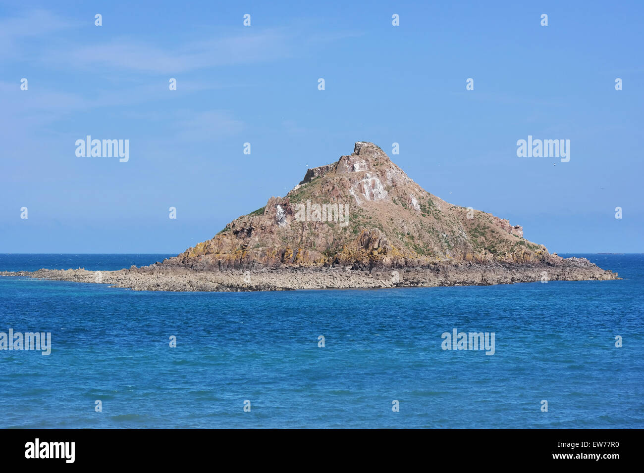 Unbewohnte Insel Stockfoto