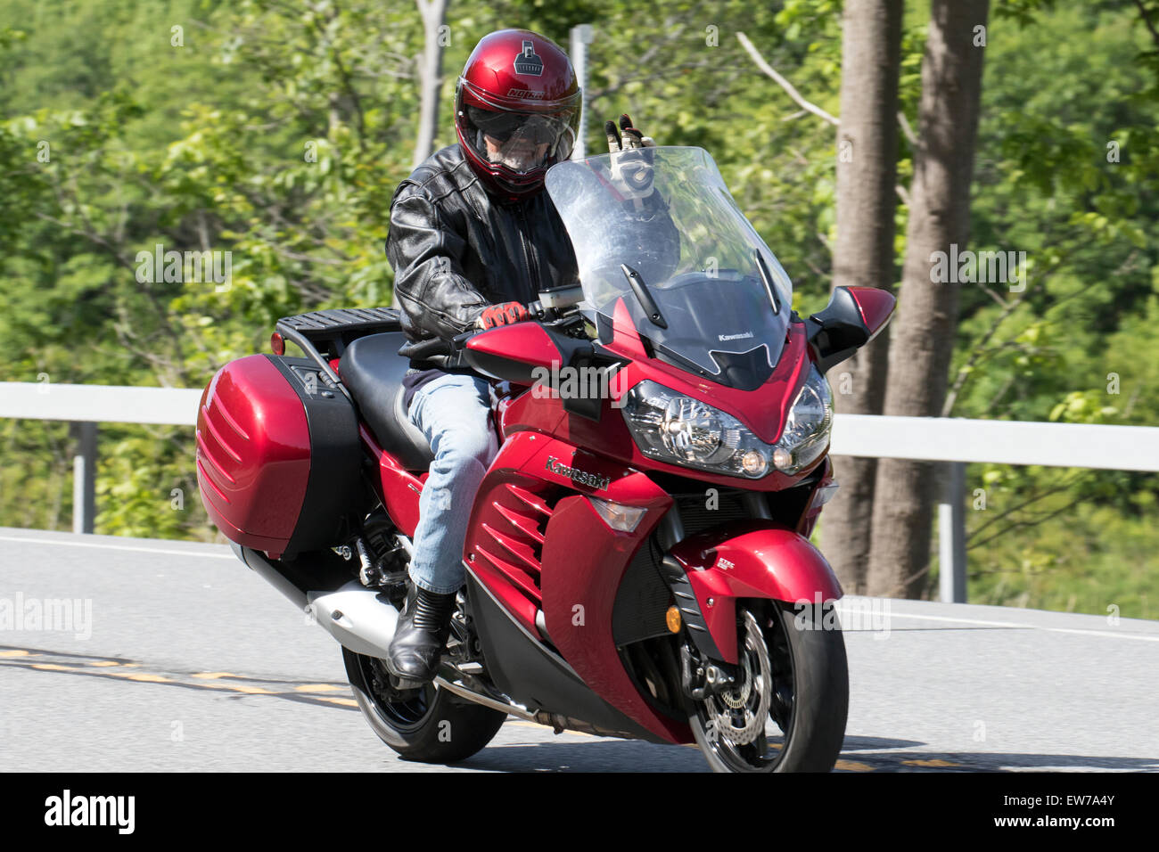 Kawasaki Concours sport Touring. Stockfoto