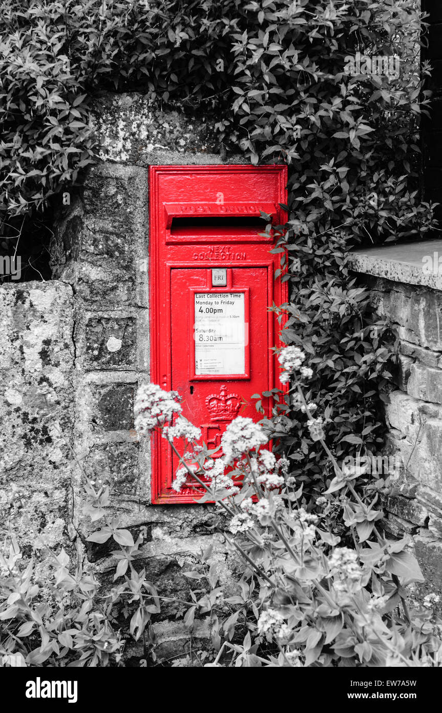 Britische Post Briefkasten Stockfoto