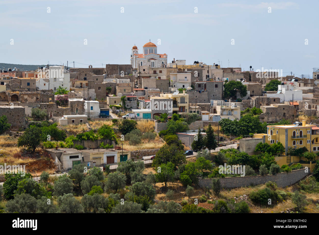 Dorf von Elata auf der Insel Chios, Griechenland Stockfoto