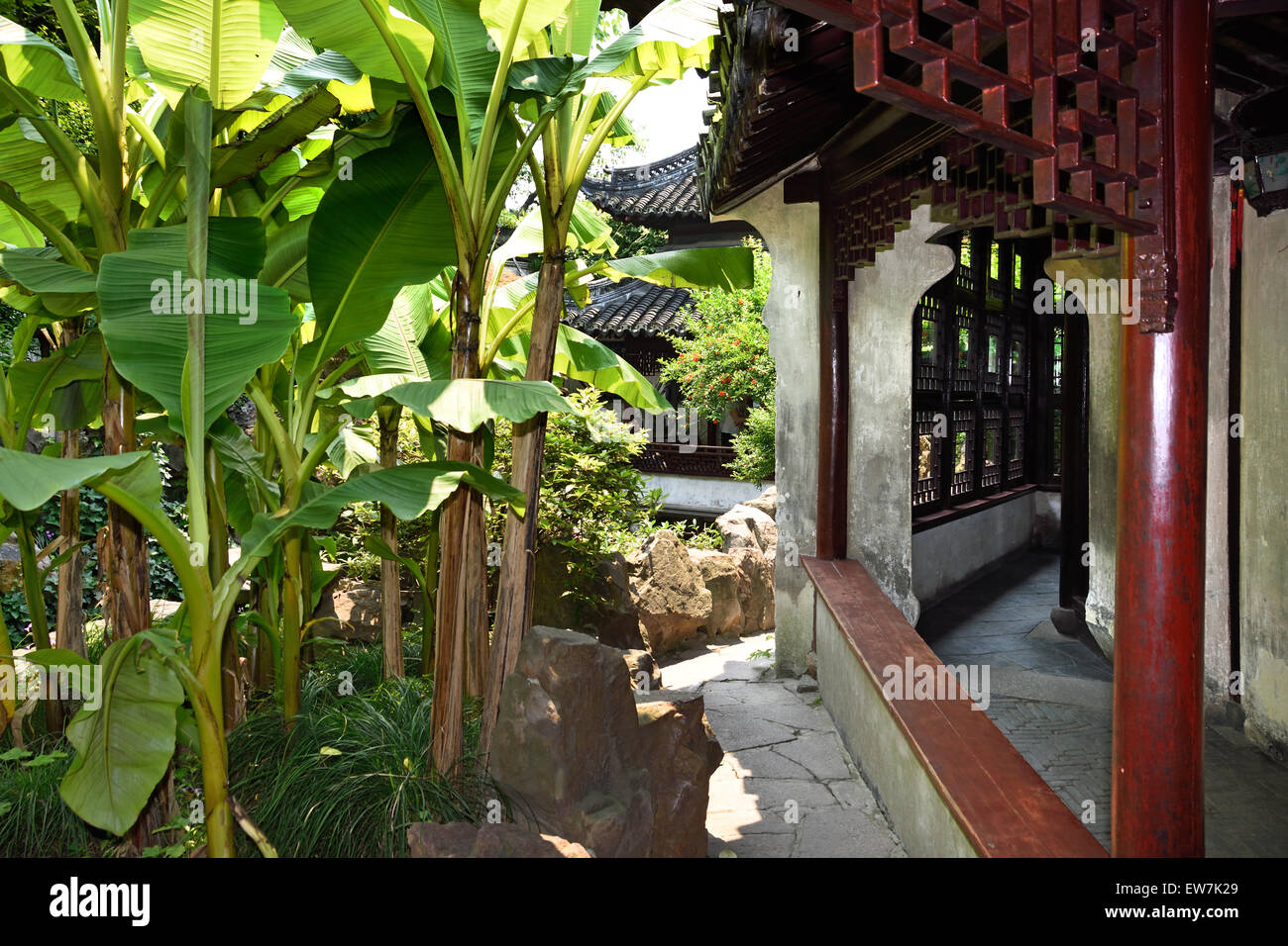 Yuyuan-Garten in Shanghai Yu Yuan Garten Basar chinesische China Stockfoto