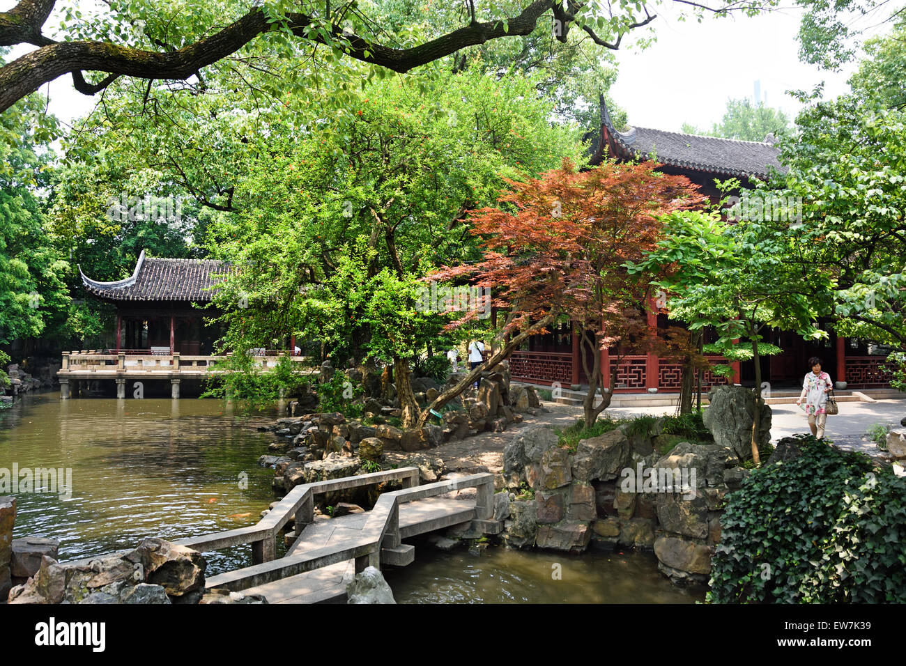 Yuyuan-Garten in Shanghai Yu Yuan Garten Basar chinesische China Stockfoto