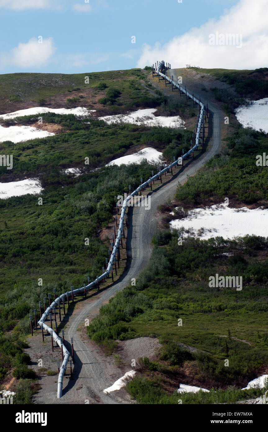 Trans-Alaska Rohrleitung aus der Richardson Highway Stockfoto