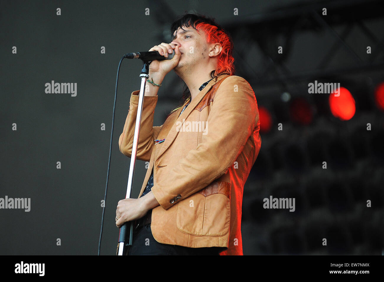 Amerikanische Rock-band The Strokes, die live auf dem British Summer Time Festival im Hyde Park, London, England. 18. Juni 2015 © Paul Treadway Stockfoto