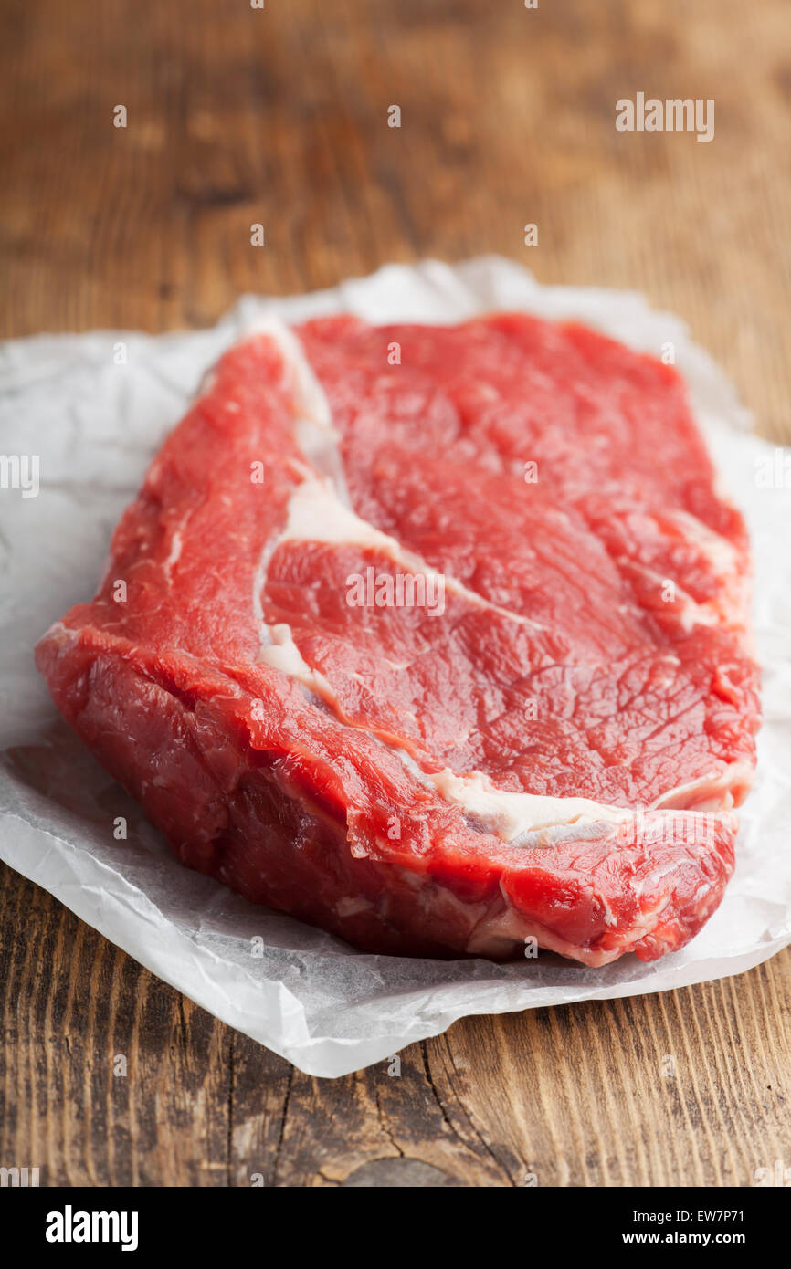 saftiges Rindfleischsteak Stockfoto