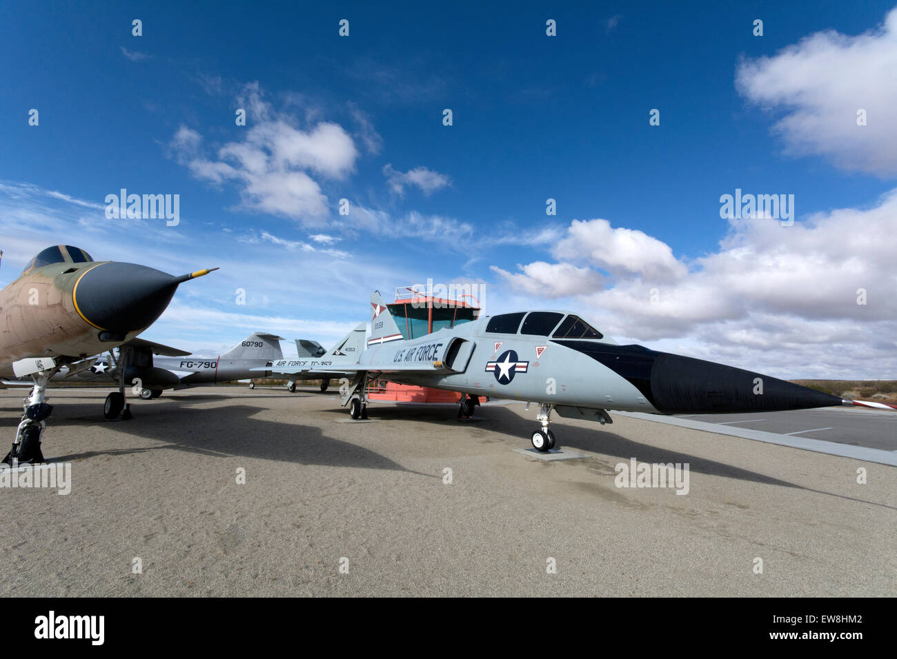 F-101 Voodoo, eines der Flugzeuge bei der Jahrhundert-Kreis außerhalb der Edwards AFB in Kalifornien Stockfoto